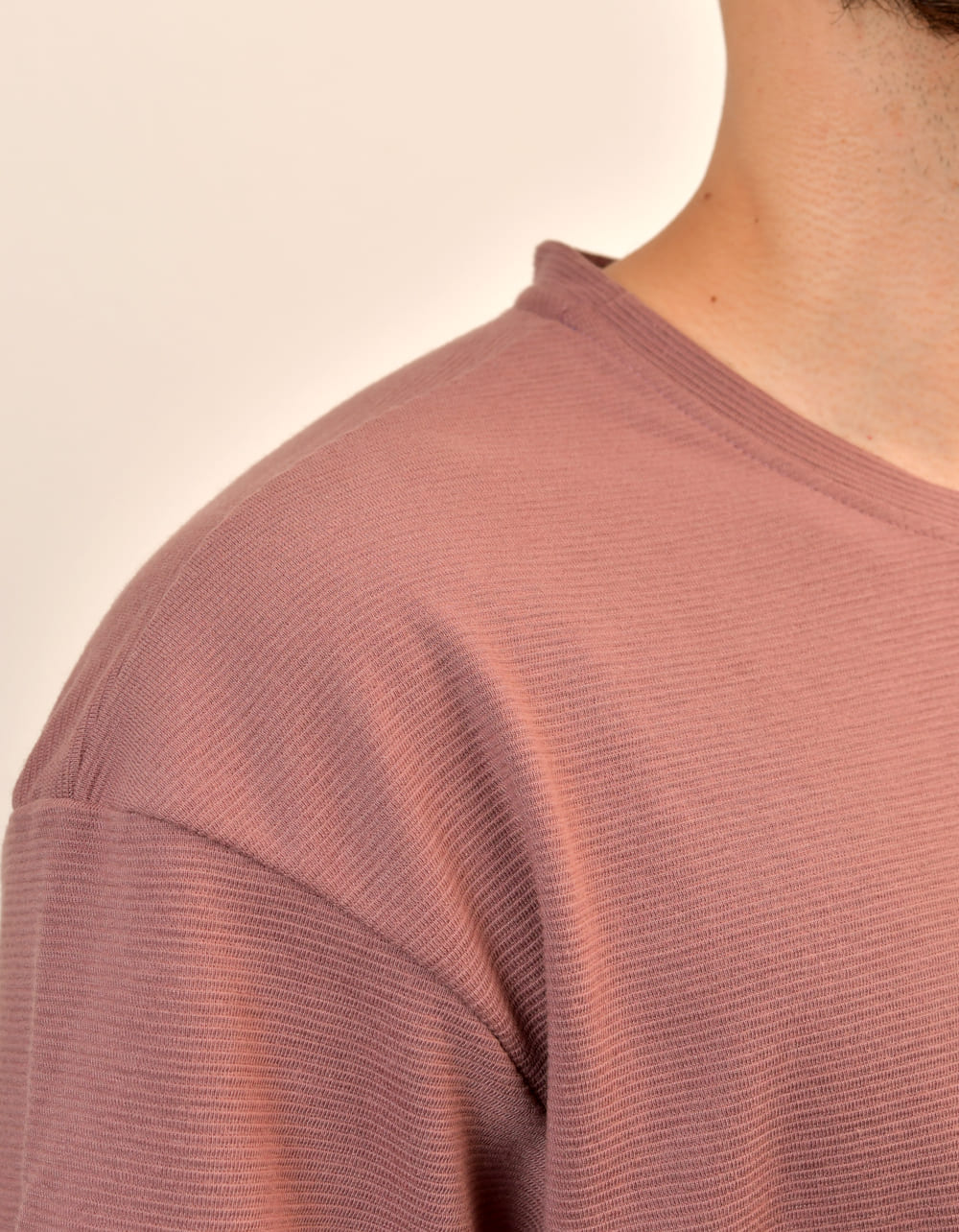Camiseta Oversize Vino Tinto Claro