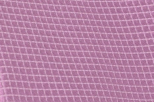 Corbata Semipitillo En Poliester Color Lila Sutil Textura Cuadros