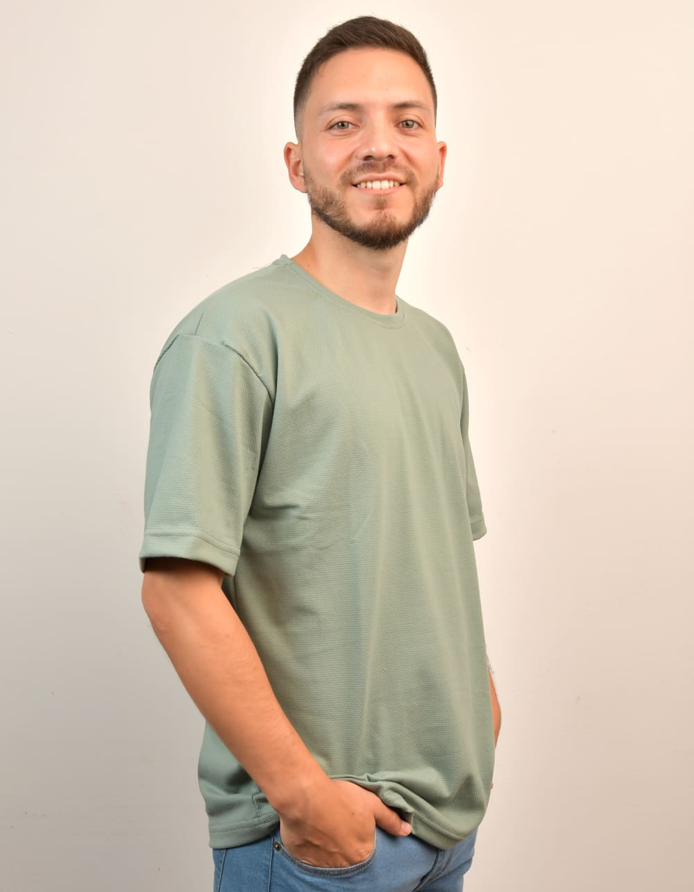 Camiseta Oversize Verde Menta