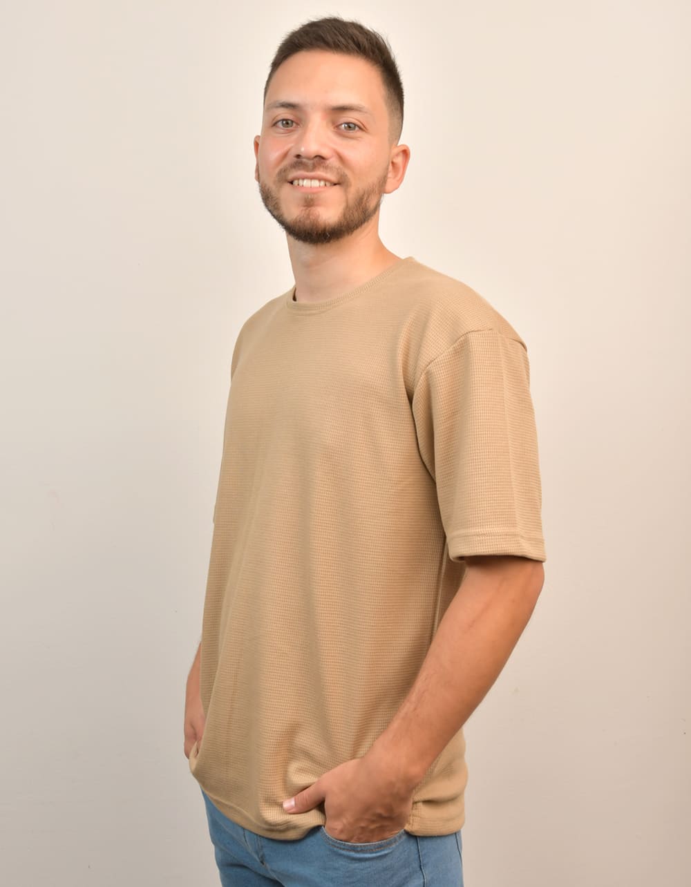 Camiseta Oversize Beige