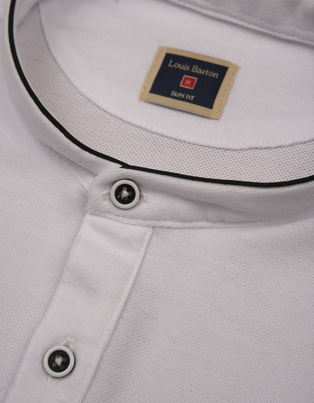Camiseta Polo Solo Fondo Color Blanca Cuello Neru