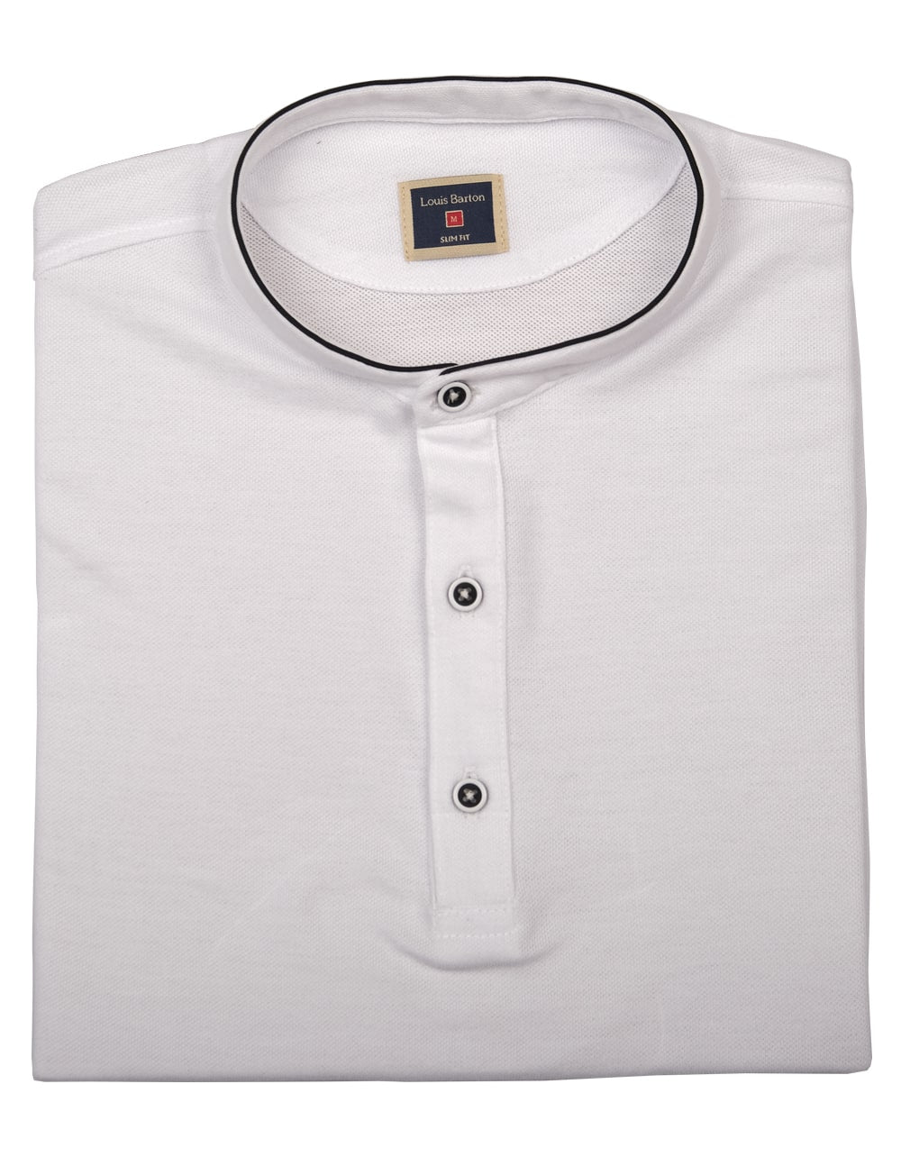 Camiseta Polo Solo Fondo Color Blanca Cuello Neru