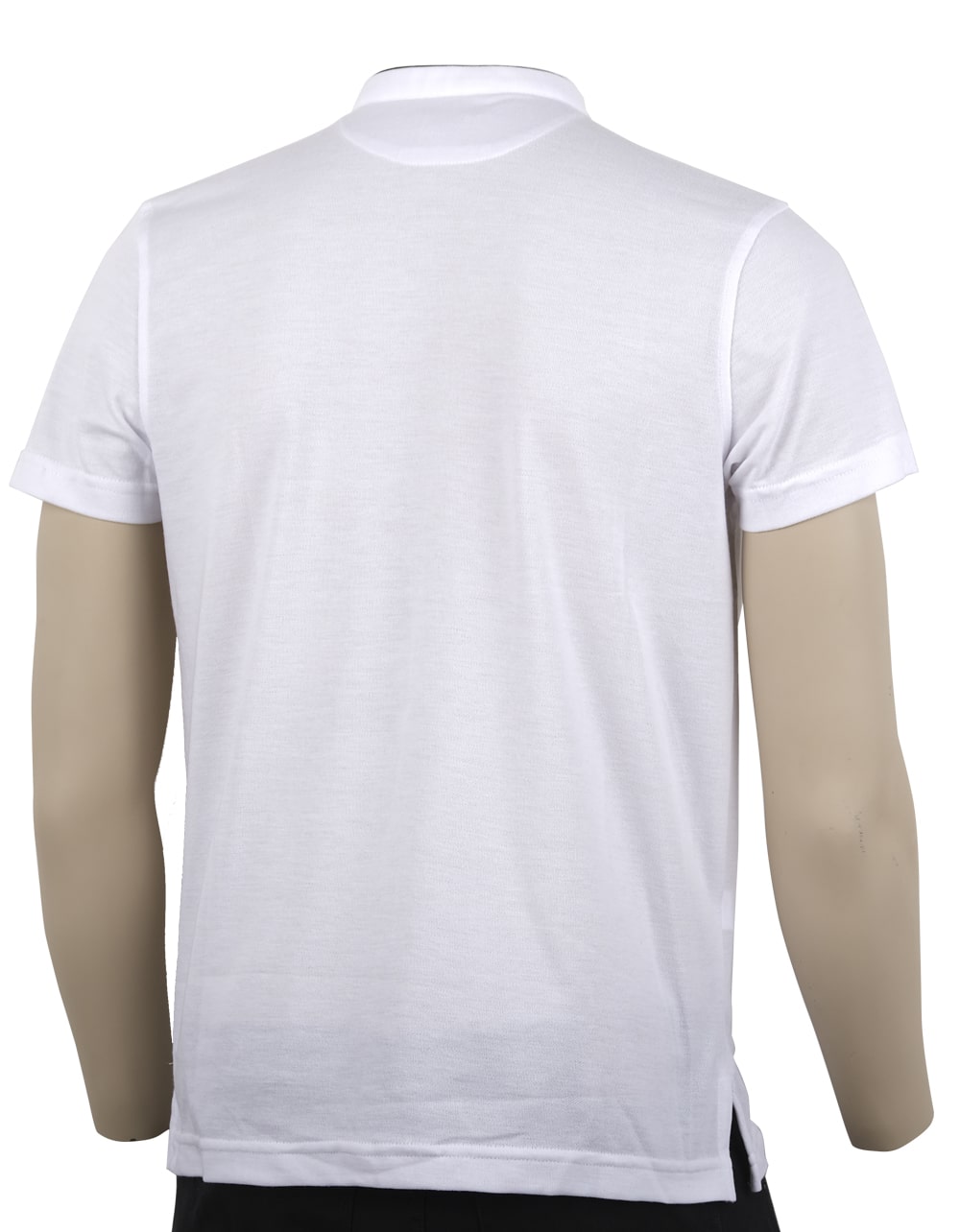 Camiseta Polo Solo Fondo Color Blanca Cuello Neru
