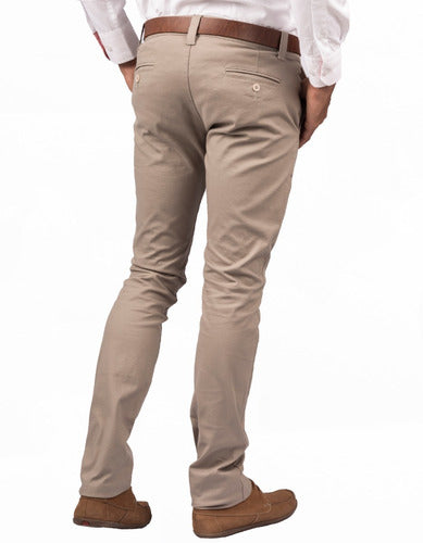 Pantalón Informal Stretch Beige