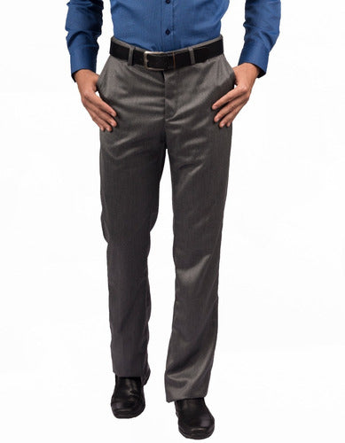 Pantalón Clásico Standard Fit Gris