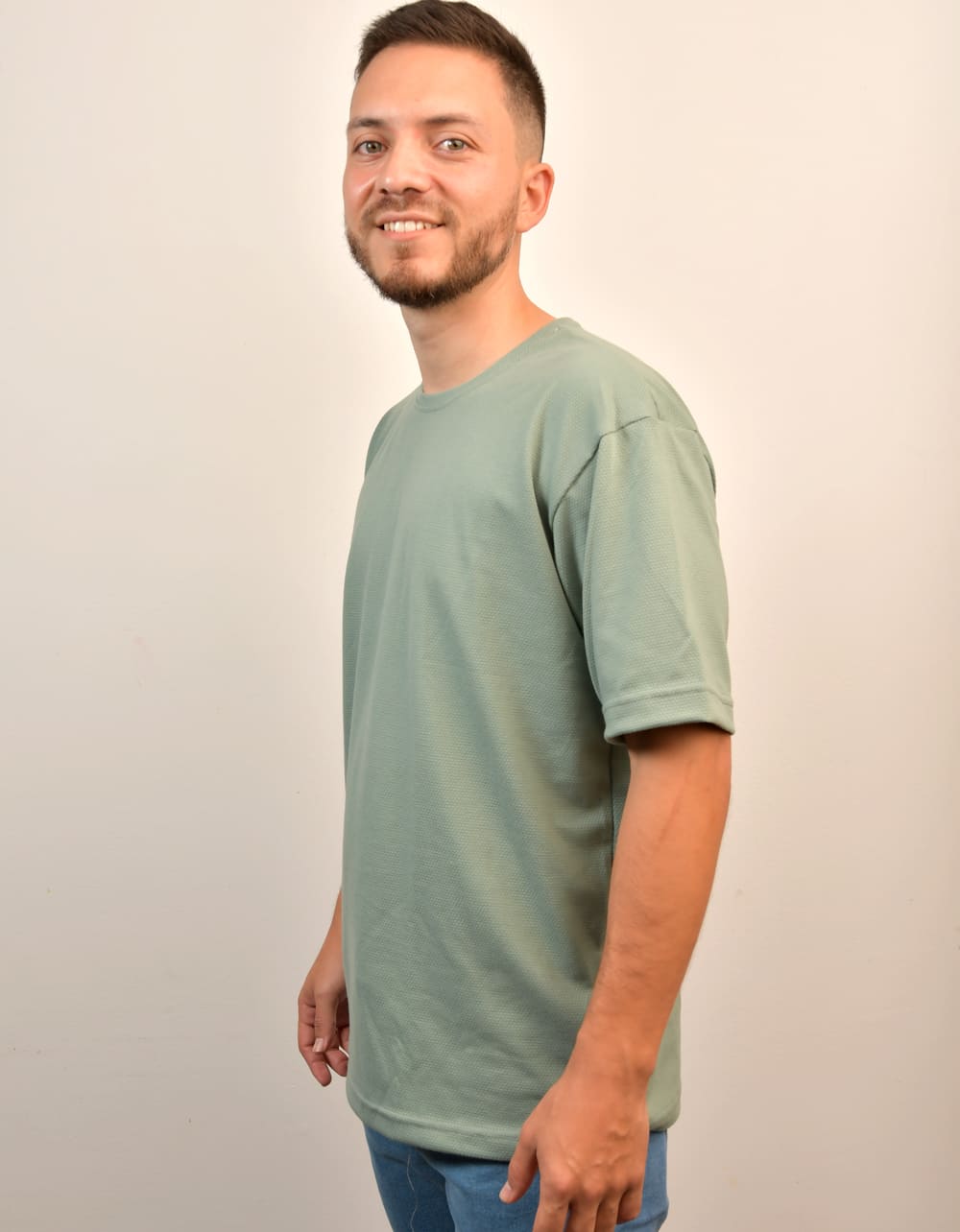 Camiseta Oversize Verde Menta