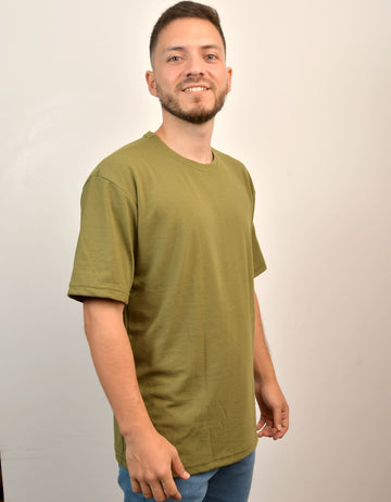 Camiseta Oversize Verde Oliva