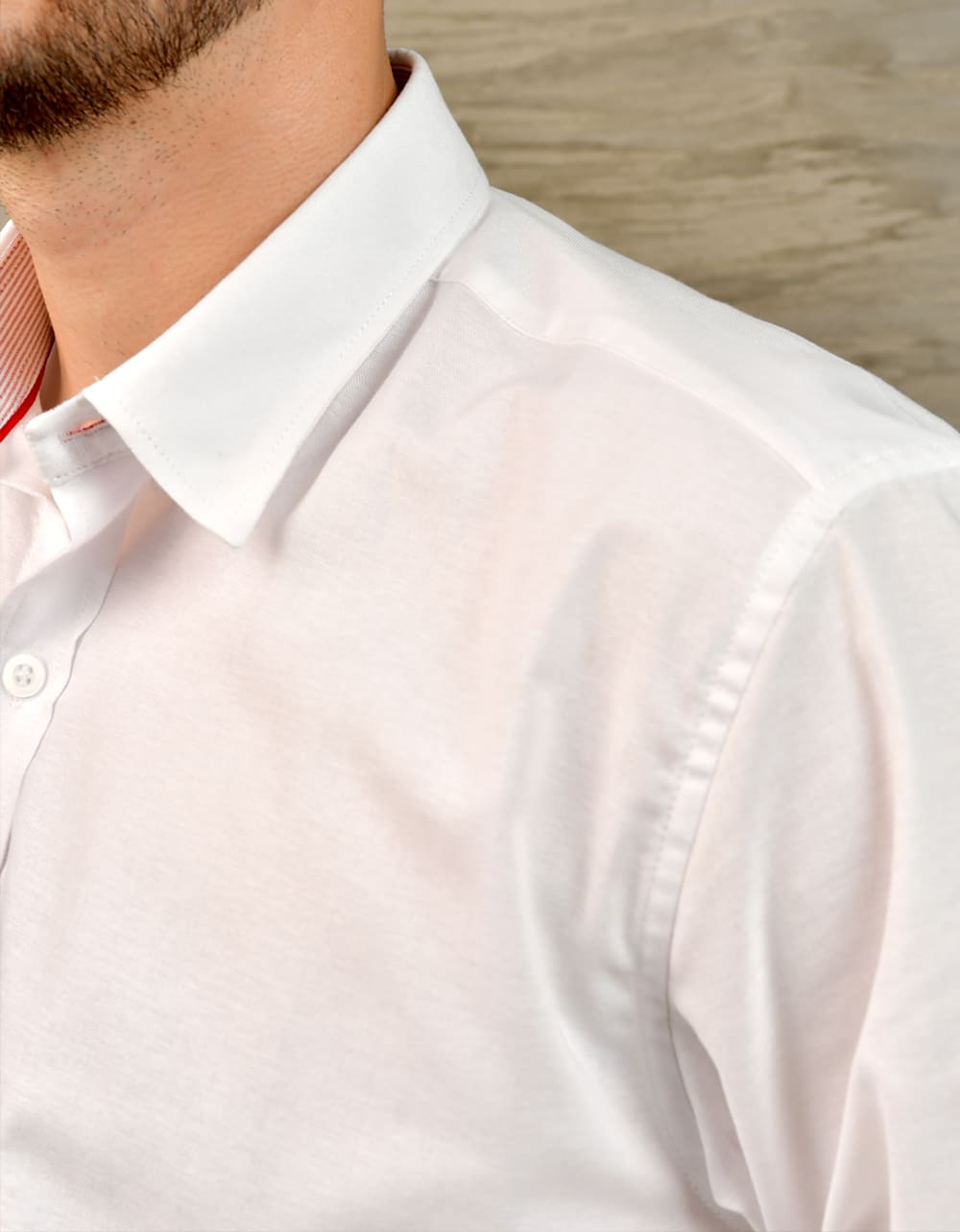 Camisa Oxford Manga Larga Blanca Moldería Clásica