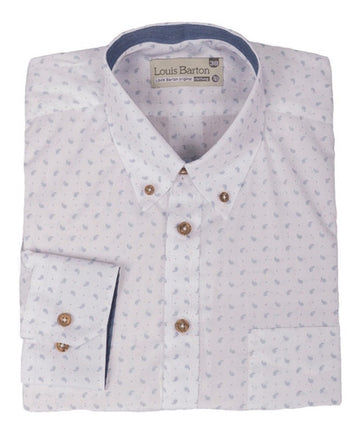 Camisa Manga Larga Miniprint Paisley - Moldería informal