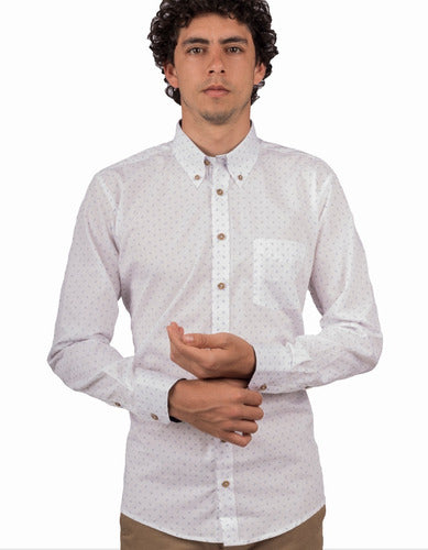Camisa Manga Larga Miniprint Paisley - Moldería informal