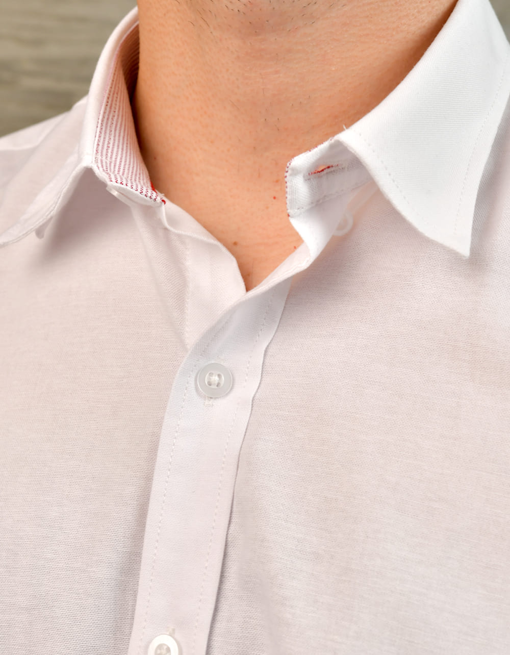 Camisa Oxford Manga Larga Blanca Moldería Clásica