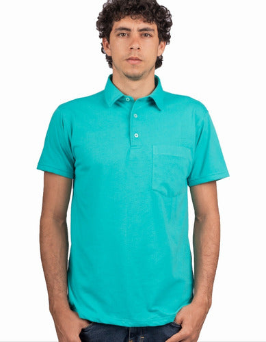 Camiseta Polo Color Verde Menta