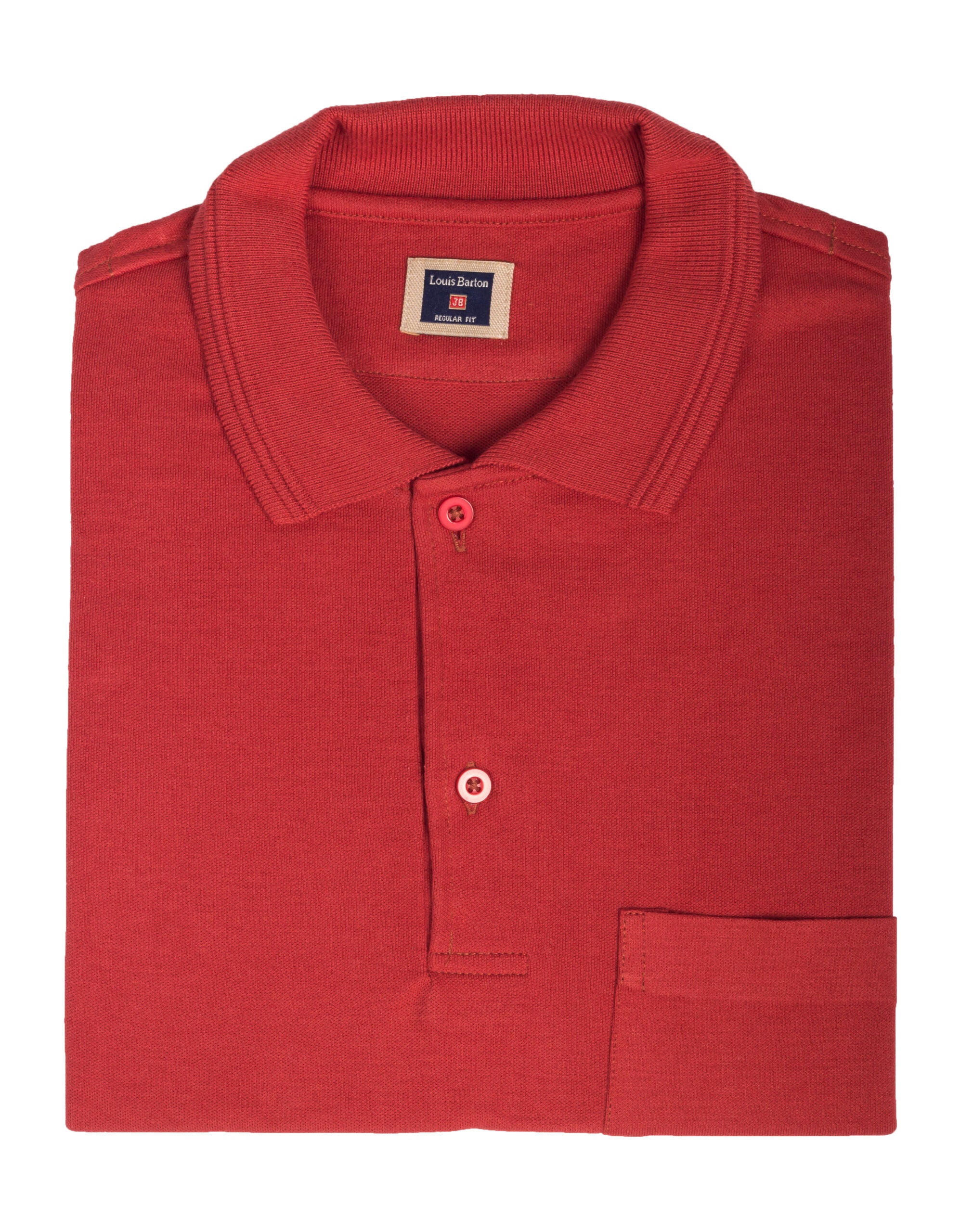 Camiseta Polo Solo Fondo Color Rojo
