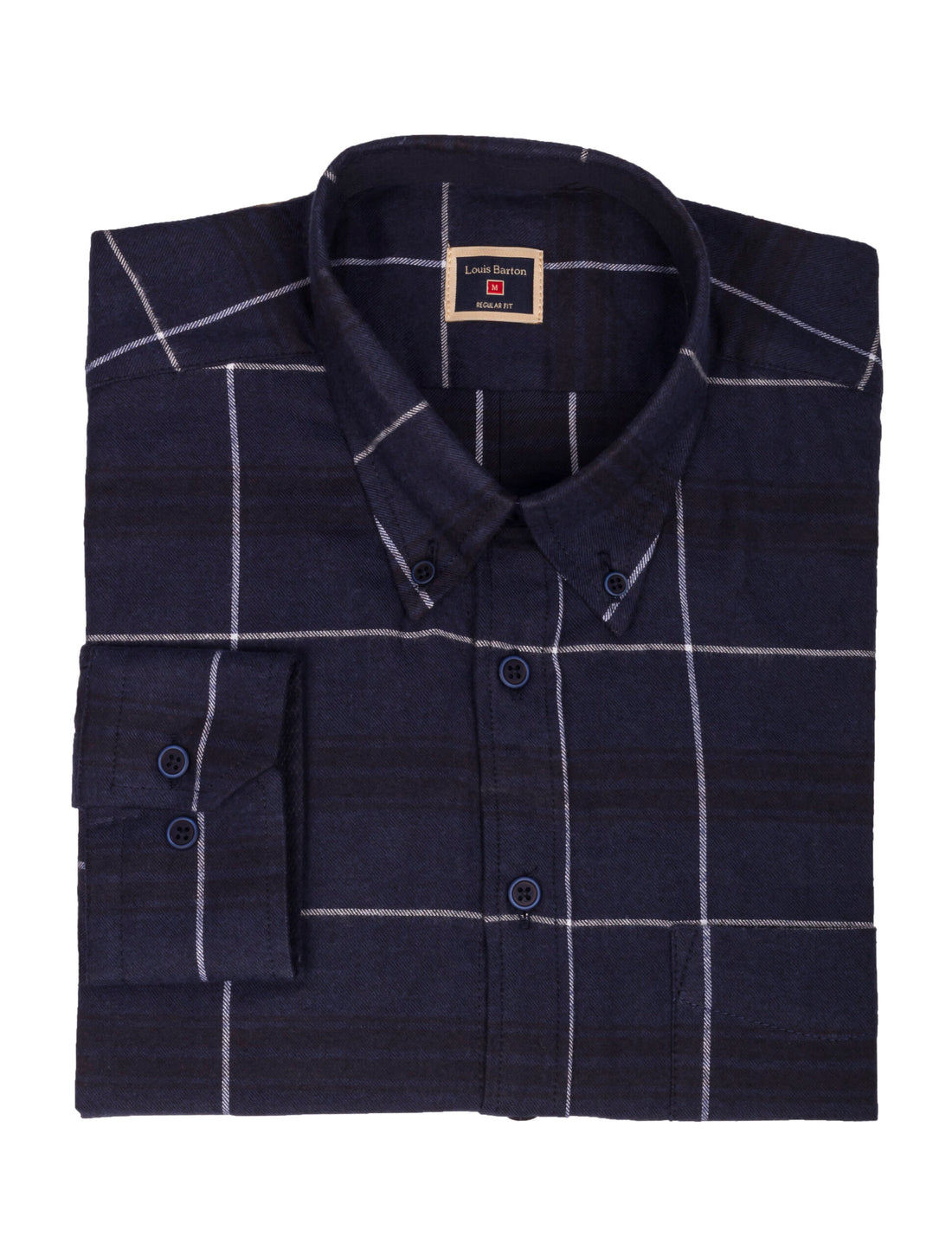 Camisa Manga Larga Leñadora Azul - Moldería informal