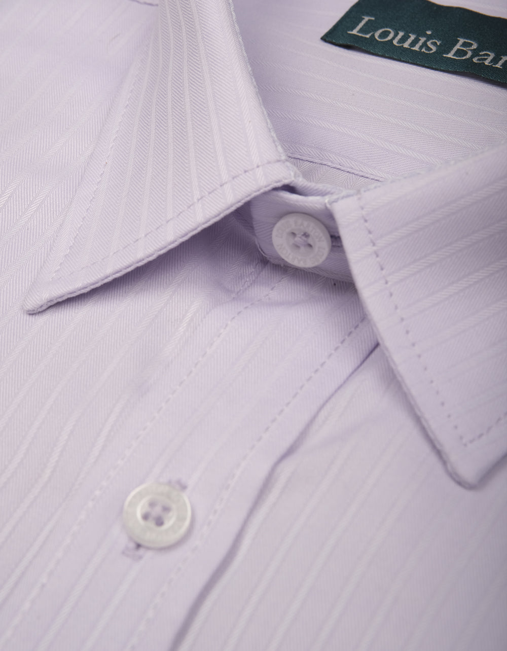 Camisa Manga Larga Lila Textura Rayas Verticales - Moldería slim
