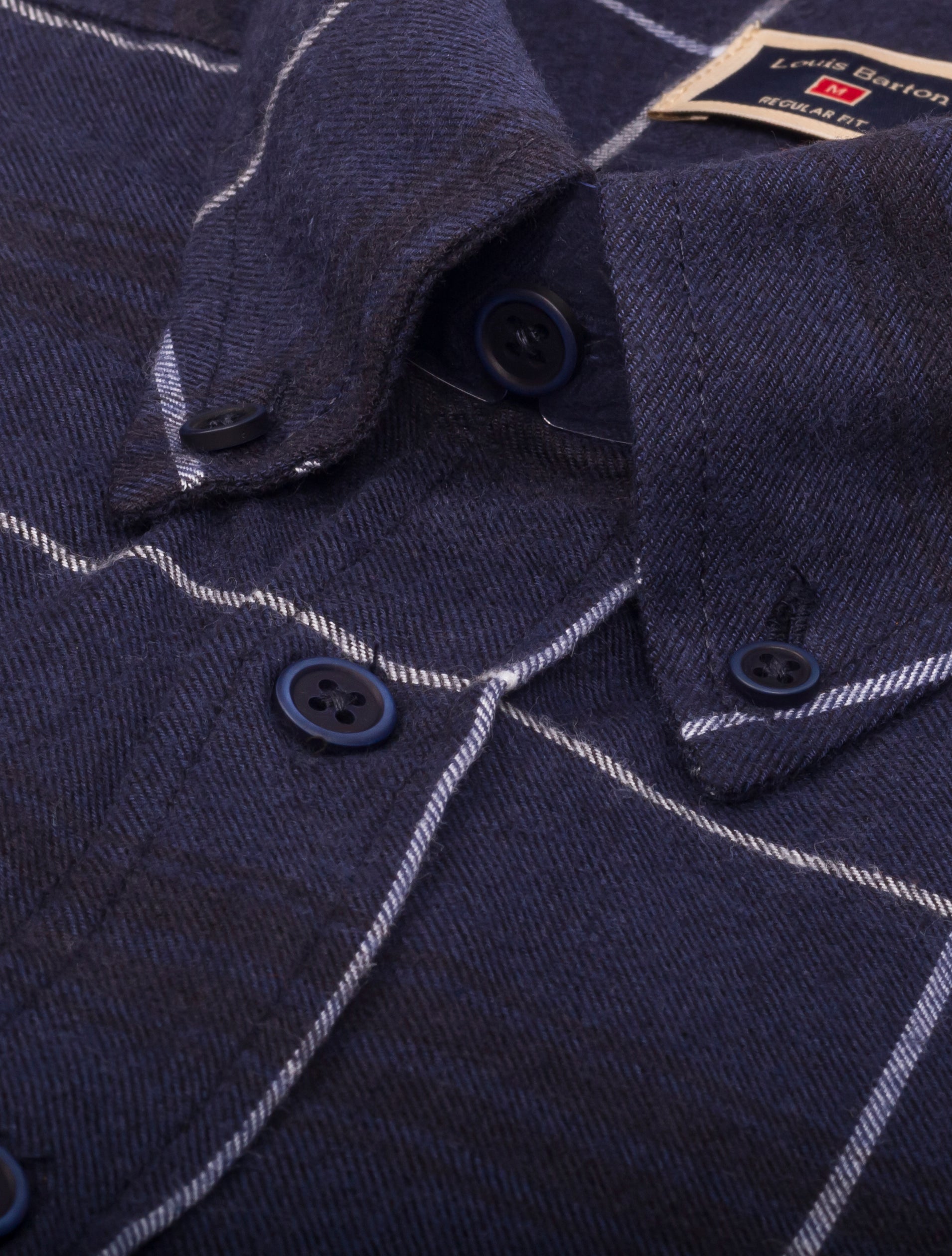 Camisa Manga Larga Leñadora Azul - Moldería informal