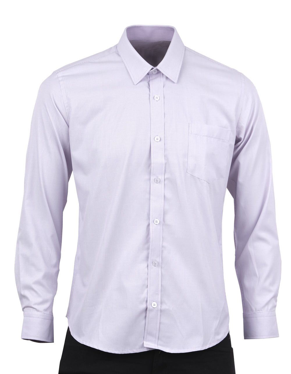 Camisa Manga Larga Lila Lineas Punteadas - Moldería slim