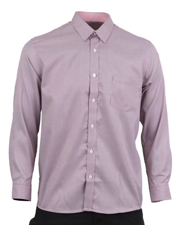 Camisa Manga Larga Rayas Blancas y Rojas - Moldería Clásica
