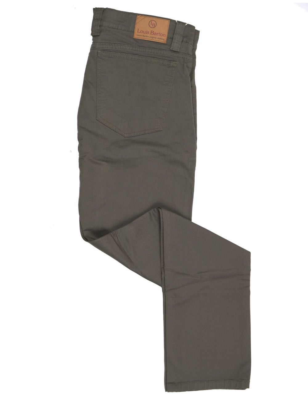 Pantalón 5 Bolsillos Color Verde Oliva