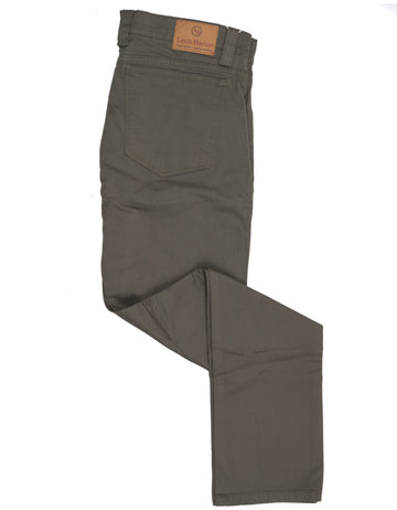 Pantalón 5 Bolsillos Color Verde Oliva