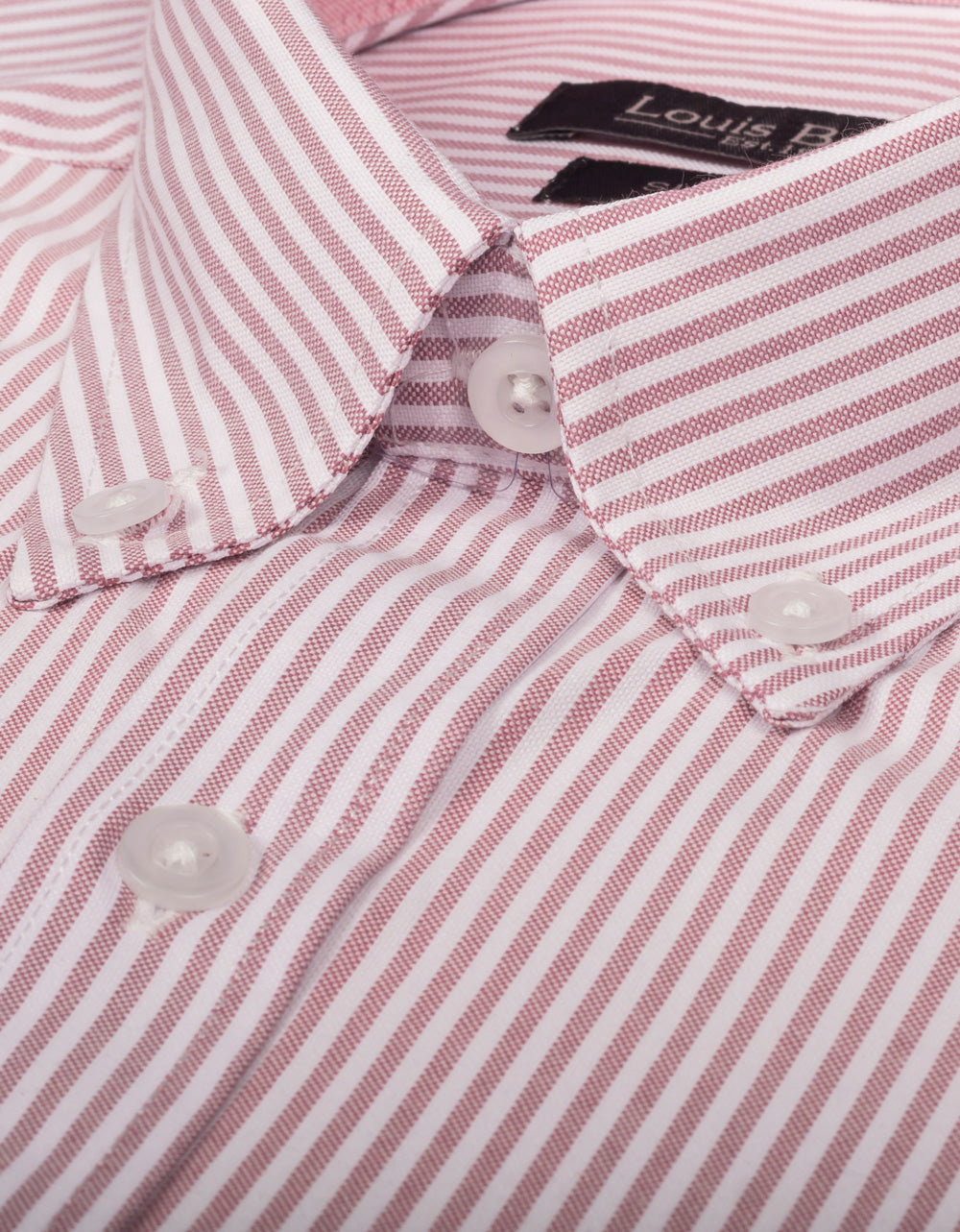 Camisa Oxford Slim Rayas Vinotinto - Moldería Slim