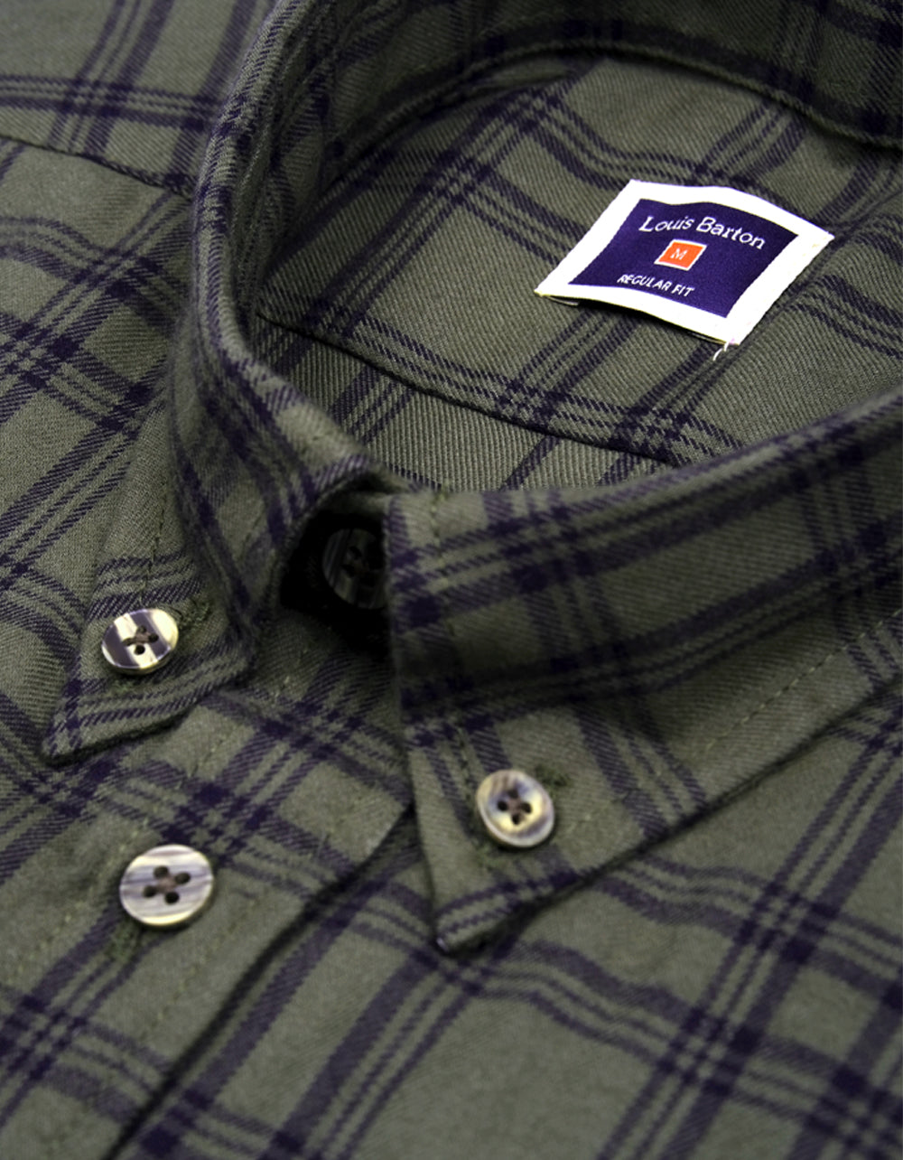 Camisa Leñadora Manga Larga Verde Rayas Negras - Moldería informal