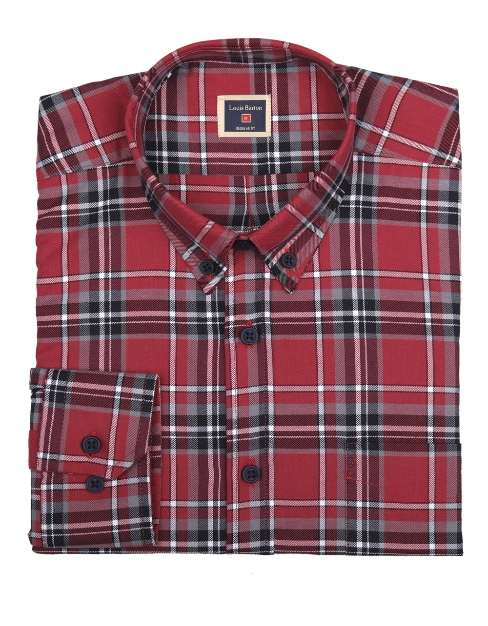 Camisa Leñadora Manga Larga Rloja Rayas Negras - Moldería informal
