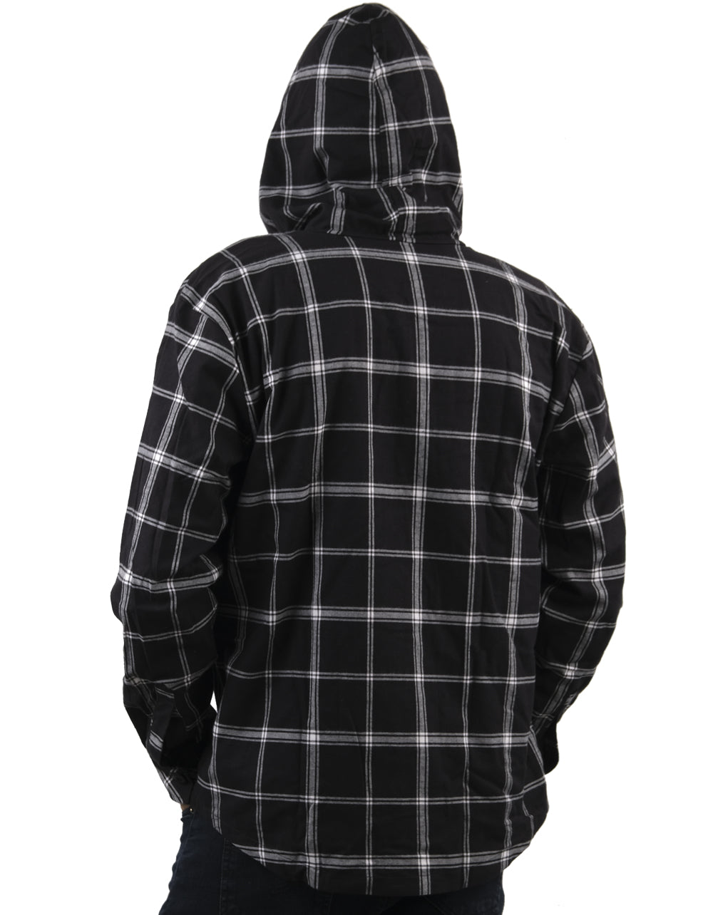 Chaqueta Cuadros Negra Rayas Blancas