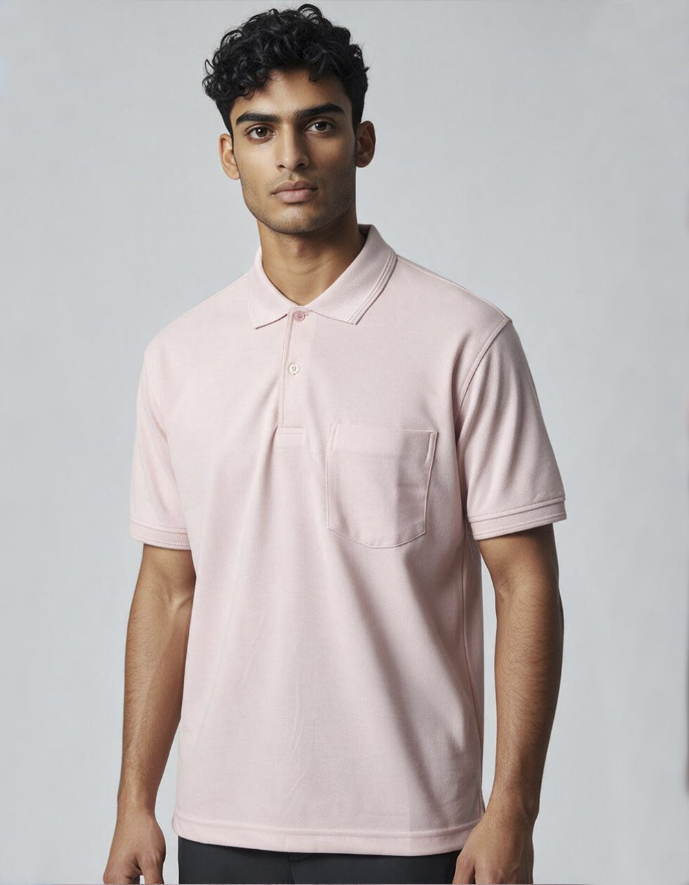 Camiseta Polo Salmon Claro