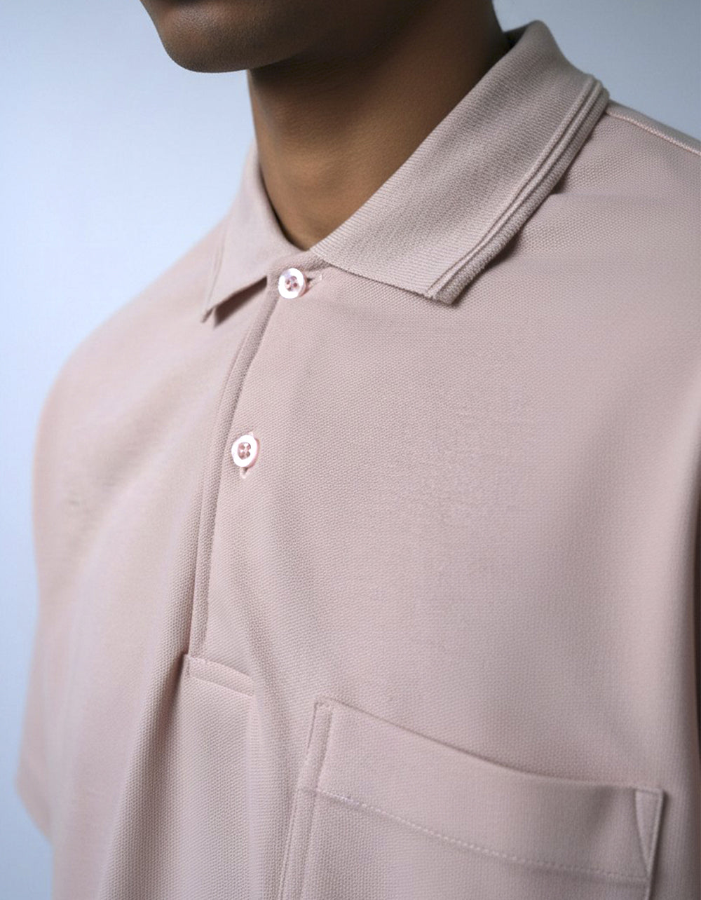 Camiseta Polo Salmon Claro